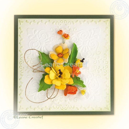 Afbeelding van Foam flowers with set 4 yellow