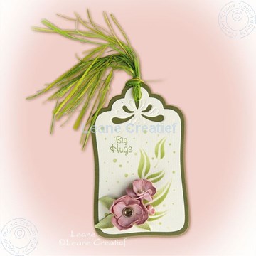 Afbeeldingen van Label with foam flowers