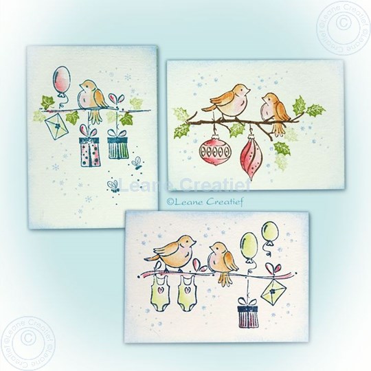 Image sur Little cards with combi stamps