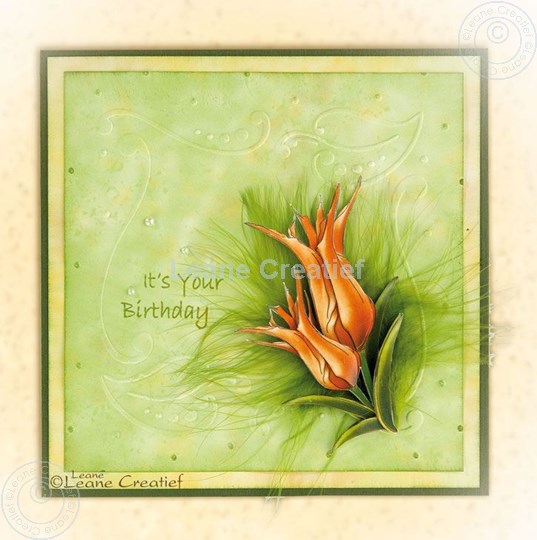 Image sur Embossing folder Frame Leaves