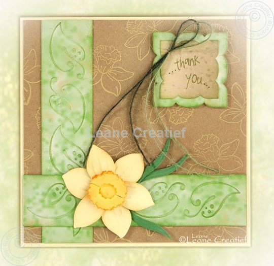 Picture of Embossing folder border leaves