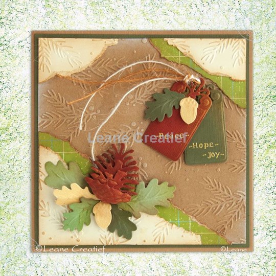 Bild von Christmas card with pine cones