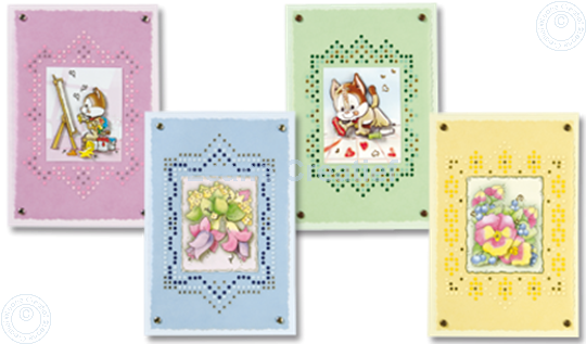 Bild von Sticker-O-Stitch® mit Dylan® & Blumen