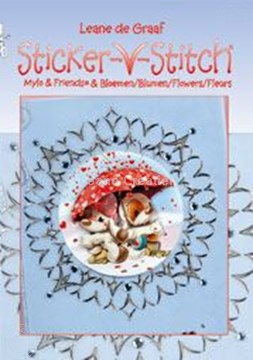Afbeeldingen van Sticker-V-Stitch® met Mylo & Friends® en bloemen