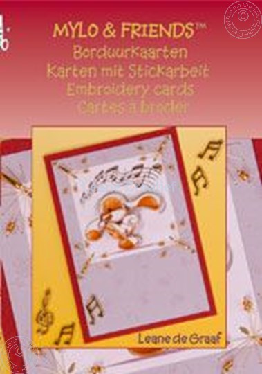 Bild von Mylo & Friends® Karten mit Stickarbeit