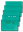 Afbeeldingen van Enveloppen 12.5x18,5cm truquoise