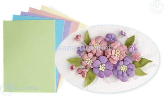 Picture of Flower foam set 1 pastel colours