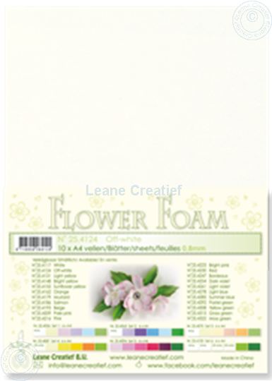 Picture of Flower foam A4 sheet off white
