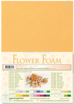 Afbeeldingen van Flower foam A4 sheet mustard