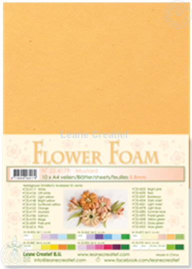 Image sur Flower foam A4 sheet mustard