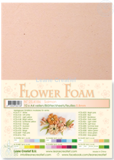 Bild von Flower foam A4 sheet salmon