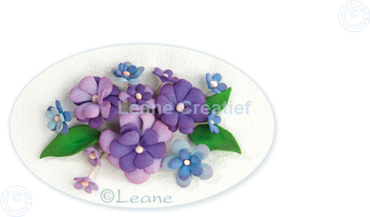 Afbeelding van Flower foam A4 sheet dark violet