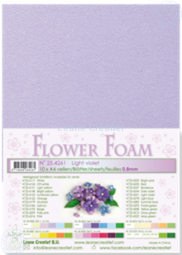 Afbeeldingen van Flower foam A4 sheet light violet