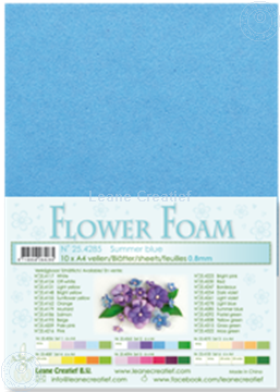 Picture of Flower foam A4 sheet summer blue