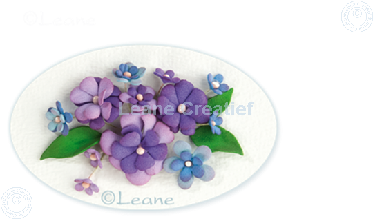 Image sur Flower foam A4 sheet summer blue