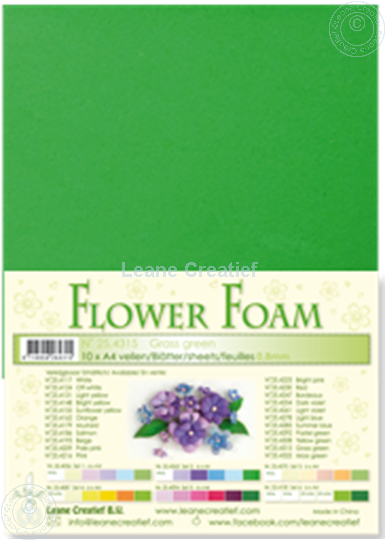 Bild von Flower foam A4 sheet grass green