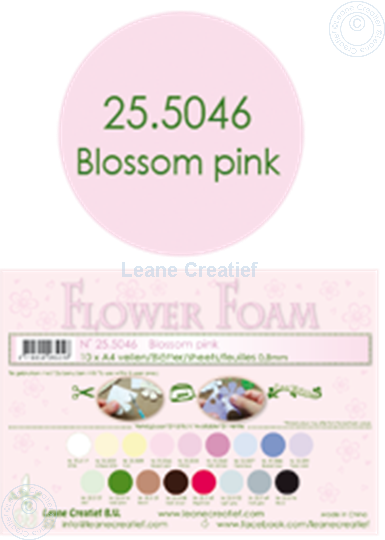 Image sur Flower foam A4 sheet blossom pink