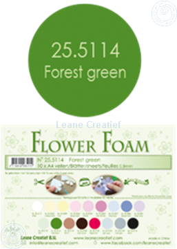 Image de Flower foam A4 sheet forest green