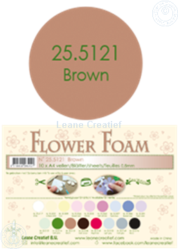 Picture of Flower foam A4 sheet brown