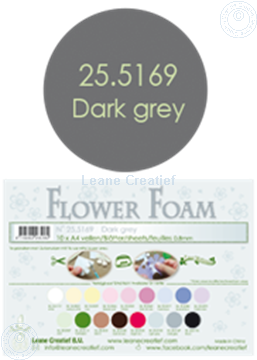 Bild von Flower foam A4 sheet dark grey