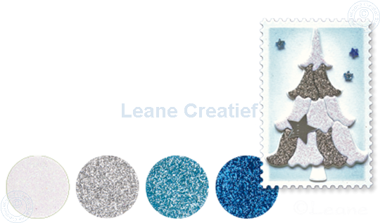 Image sur Glitter Foam set 3 bleu/blanc/argent