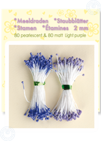 Image sur Étamines ± 80 matt & 80 pearl light purple