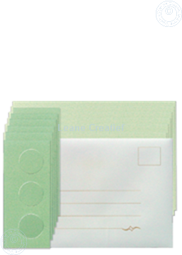 Afbeeldingen van Kaarten pakket Tri-O kaarten groen/donker groen