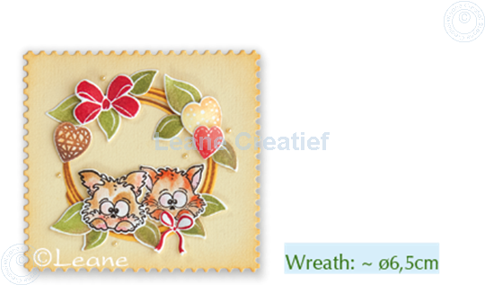 Bild von Set Lea'bilitie&Clearstamp Wreath with pets