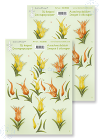 Picture of LeCreaDesign® decoupage papers tullips