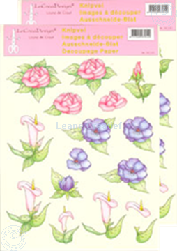 Picture of LeCreaDesign® Flower decoupage papers