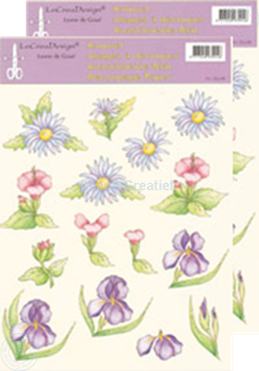 Picture of LeCreaDesign® Flower decoupage papers