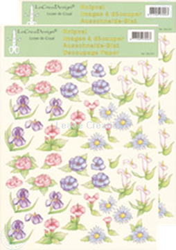 Picture of LeCreaDesign® Flower decoupage papers