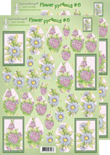 Picture of Pyramid flower decoupage sheets 50.4963