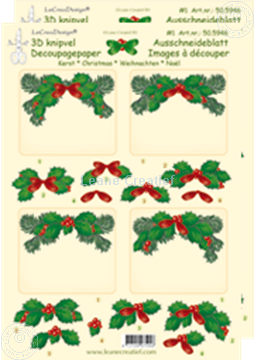 Picture of Christmas decoupagepaper rectangle