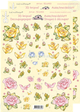 Picture of LeCreaDesign® Roses small decoupage papers