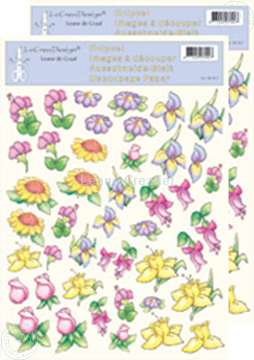 Picture of LeCreaDesign® Flower decoupage papers