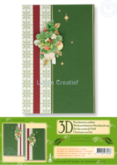 Picture of Christmas card kit 3D green