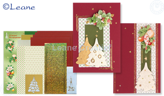 Picture of Christmas card kit embossing red