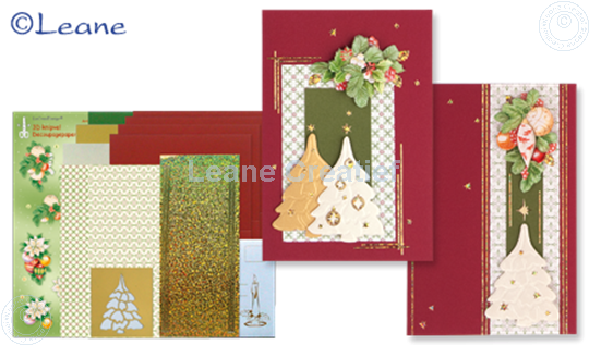 Image sur Kit des cartes de Noël embossing rouge