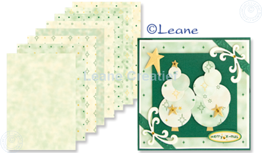 Afbeelding van Design papier green tones A5