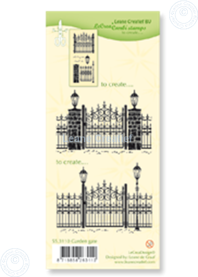 Image sur Combi stamp Garden gate