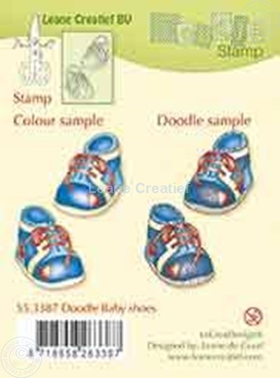 Afbeelding van Doodle stamp Baby shoes