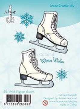 Afbeeldingen van Clear stamp Figure skates