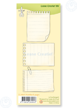 Image de Clear stamp Notebook pages