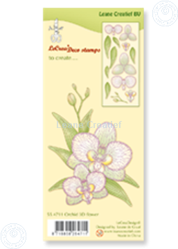 Picture of Clear stamp Orchid 3D flower