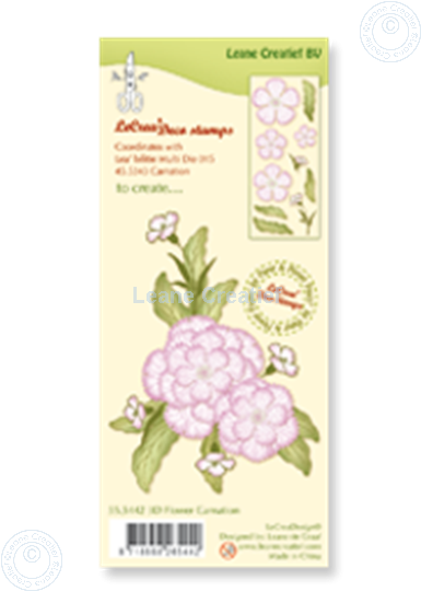 Afbeelding van Clear stamp 3D flower Carnation