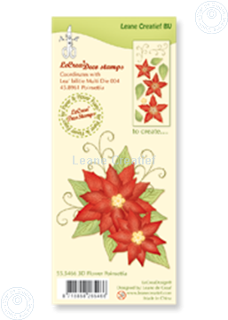 Bild von Clear stamp 3D flower Poinsettia