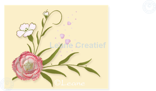 Bild von Clear stamp Carnation swirls