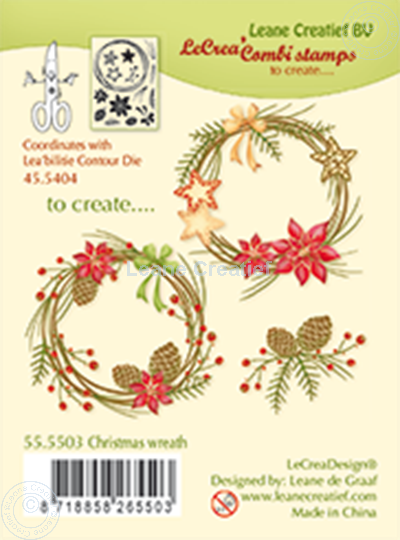 Afbeelding van Combi stamp Christmas wreath