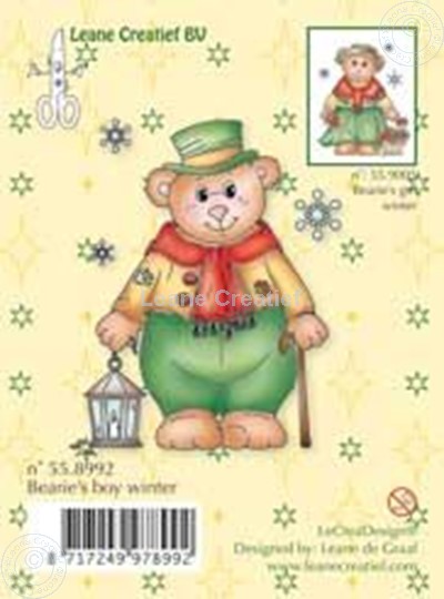 Afbeelding van Clearstamp Bearie's boy winter